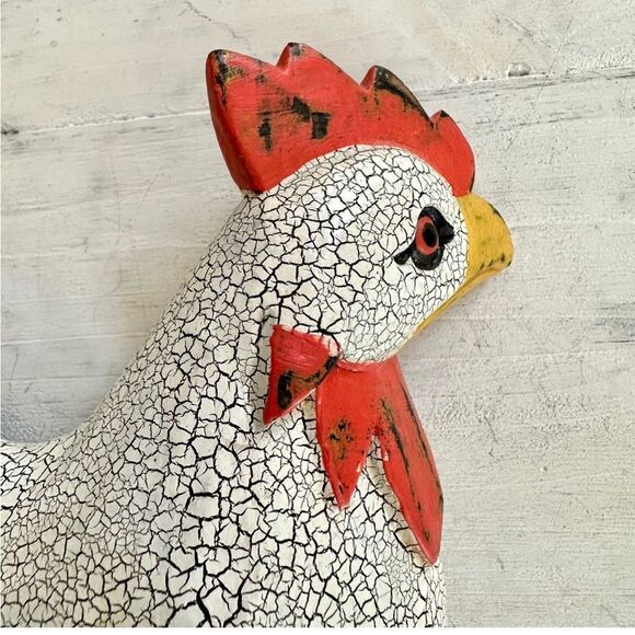 Hand painted rooster  - Picture 8 of 11